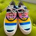 Kate Spade Shoes | Brand New Kate Spade New York Boat Party Oceanside Stripe Sneakers $160 Orig | Color: Blue/Yellow | Size: 7.5