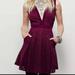 Free People Dresses | Free People Lovely In Lace Burgundy Dress (M) | Color: Purple/Red | Size: M