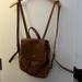 Coach Bags | Coach Genuine Leather Tan Backpack | Color: Tan | Size: Os