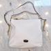 Michael Kors Bags | Michael Kors Genuine White Pebble Leather Purse Bag | Color: Gold/White | Size: Os