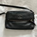 Kate Spade Bags | Kate Spade Cobble Hill Marsala Black Flap Over Leather Crossbody | Color: Black | Size: Os