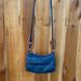 Giani Bernini Bags | Giani Bernini Genuine Leather Blue Mini Crossbody,Silver Hardware, Long Strap,Os | Color: Blue | Size: Os