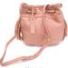 American Eagle Outfitters Bags | Like New American Eagle Leather Bucket Bag / Italian Leather | Color: Cream/Pink | Size: Os