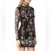 Free People Dresses | Free People Royal Bodycon Embroidered Mini Dress | Color: Black/Pink | Size: Xs