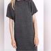 Madewell Dresses | Madewell Gray Plaid Mod Neck Tee Dress, Size Xl | Color: Gray | Size: Xl