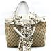 Gucci Bags | Gucci Monogram White And Gold Scarf Bag | Color: Brown/White | Size: Os