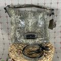 Coach Bags | Coach Kristin Python Embossed Leather Hobo 15361 Large Shoulder Bag Beauty | Color: Black/Tan | Size: See Listing
