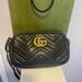 Gucci Bags | Gucci Marmont Small Shoulder Bag Black Leather Gold Hardware Shoulder Strap | Color: Black | Size: Os