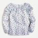 J. Crew Tops | Jcrew Nwt Ruffle-Shoulder Top In Liberty Winding Roses, S | Color: Blue/White | Size: S