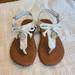 Michael Kors Shoes | Michael Kors Toddler 8 Sandals - Silver And White | Color: Silver/White | Size: 8g