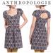 Anthropologie Dresses | Anthropologie Deletta Black Gray Caledonia Lined Dress Size Xs | Color: Black/Tan | Size: Xs