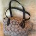 Coach Bags | Authentic Coach, Signature, Shoulder Bag, Canvas/Les Her In Gray/Silver Like New | Color: Gray/Silver | Size: Os