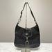 Coach Bags | Coach Black Signature Jacquard Leather Trim Lobster Claw Hardware Hobo Bag | Color: Black/Silver | Size: Os