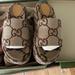 Gucci Shoes | Gucci Women’s Platform Slide Sandal | Color: Brown/Tan | Size: 39