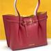 Michael Kors Bags | Michael Kors Emilia Large Pebbled Leather Shoulder Tote Bag Color Dark Cherry | Color: Gold/Purple | Size: Various