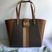 Michael Kors Bags | Michael Kors Karlie Large Tote, Brown Multi, Nwt | Color: Brown/Tan | Size: Large