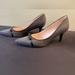 Nine West Shoes | Clearance: Vintage Women’s Nine West Bow Tie Heels, Size 7.5, Pointed Toe Heels | Color: Black/Gray | Size: 7.5