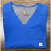 Carhartt Shirts | Carhartt Scrub Top Men's Medium Blue 4-Pocket V-Neck Stretch | Color: Blue | Size: M