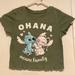 Disney Shirts & Tops | Disney Stich Girls Size M(7-8) | Color: Green | Size: 7-8