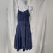 J. Crew Dresses | J Crew Blue White Polka Dot Spaghetti Strap Dress. Size 4 | Color: Blue/White | Size: 4