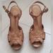 Jessica Simpson Shoes | Jessica Simpson Platform Heels Size 8.5 | Color: Tan | Size: 8.5