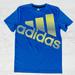 Adidas Shirts & Tops | Boys Blue Adidas Dri Fit Tee Shirt Large | Color: Blue/Yellow | Size: Lb