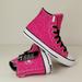 Converse Shoes | Converse Cons Pro Hi Electric Pink Sneakers | Color: Gray/Pink | Size: 6