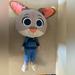 Disney Toys | Disney Zootopia Judy Hopps 18" Sitting Plush Stuffed Animal Tomy Police Officer | Color: Blue | Size: Osb