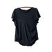 Anthropologie Tops | Anthropologie Maeve Womens Black Draped Chest Pocket Top Size Xlarge | Color: Black | Size: Xl