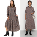 Levi's Dresses | Levi's Farah Midi Dress Georgia Floral/Dusty Caviar Size Small Nwt Msrp $98 | Color: Black | Size: S