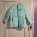 Nike Jackets & Coats | Kids Aqua Nike Coat Size 4 (Runs Small) Nwt | Color: Blue | Size: 4g