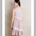 Anthropologie Dresses | Anthropologie Maeve Swing Tiered Sleeveless Crewneck A-Line Dress Women' | Color: Cream/Pink | Size: M