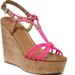 Coach Shoes | Coach Georgiana Wedge Sandals | Color: Brown/Pink | Size: 7.5
