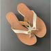 Coach Shoes | Coach Flip Flop Style Sandals, Size 11 | Color: Cream | Size: 11