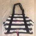 Victoria's Secret Bags | Foldable Duffle Bag | Color: Black/White | Size: Os