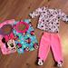 Disney Matching Sets | 4 Pc Disney Bundle - Size 0-3m | Color: Pink | Size: 0-3mb