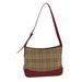 Burberry Bags | Burberry Nova Check Shoulder Bag Canvas Leather Beige Red Auth 49093 | Color: Cream | Size: Os