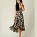 Free People Dresses | Free People New Romantics High Low Midi Slip Dress - Size 2 - Coastal Cowgirl | Color: Black/Gray | Size: 2