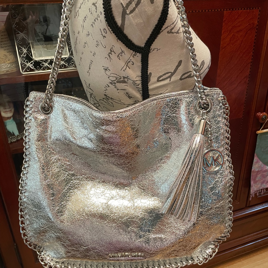 Michael Kors Bags | Fabulous Vintage Michael Kors Handbag | Color: Silver | Size: 10.5’h X 4’w X 12’l