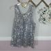 Free People Tops | Intimately Free People Sequin Tank Top | Color: Gray/Silver | Size: Xs