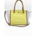 Kate Spade Bags | Kate Spade Ny Colorblock Genuine Leather Women's Tote Crossbody - Yellow/Bone | Color: Cream/Yellow | Size: Medium