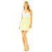 Lilly Pulitzer Dresses | Lilly Pulitzer Sandi Stretch Shift Mini Dress Yellow/White Size 2 New | Color: White/Yellow | Size: 2