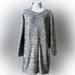 Athleta Dresses | Athleta Gray Heathered Short Dress M | Color: Gray/White | Size: M