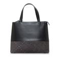 Burberry Bags | Burberry London Handbag Tote Bag Black Khaki Leather Suede Ladies Burberry | Color: Black | Size: Os