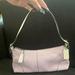 Coach Bags | Coach Lilac And White Pebble Leather Mini Shoulder Bag | Color: Purple/White | Size: Os
