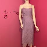 Free People Dresses | Free People Saylor Eizelle Sleeveless Lace Dress Lavender Size Medium | Color: Purple | Size: M