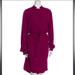 Gucci Dresses | Gucci Silk Blend Purple Mock Neck Midi Length Dress Size: L | Us10, It46 | Color: Purple | Size: 10