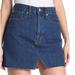 Madewell Skirts | Madewell Rigid Denim A-Line Mini Skirt, Size 28 | Color: Blue | Size: 6