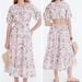 J. Crew Dresses | J. Crew Flora Obscura Cutout Floral Maxi Dress Women's Size 8 | Color: Cream/Purple | Size: 8