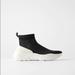 Zara Shoes | New Zara Sock Style High-Top Trainers Sneakers | Color: Black/White | Size: 8